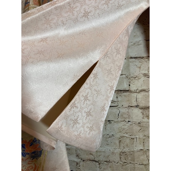 Authentic Ming-Style Hanfu Bijia Top by Mingtang Shiyi Peach Jacquard Sika Deer - Picture 3 of 15